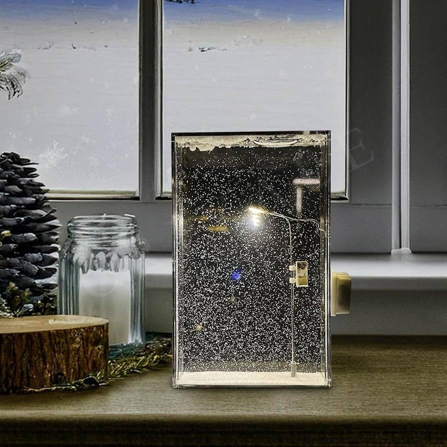 DIY Snowfall Lamp