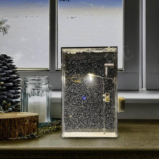 DIY Snowfall Lamp