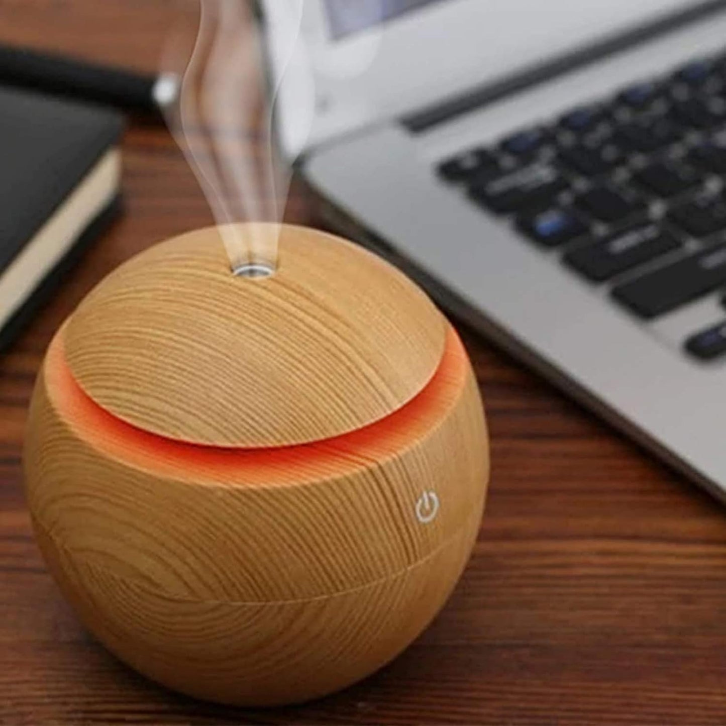 Round Magic Wooden Cool Mist Diffuser