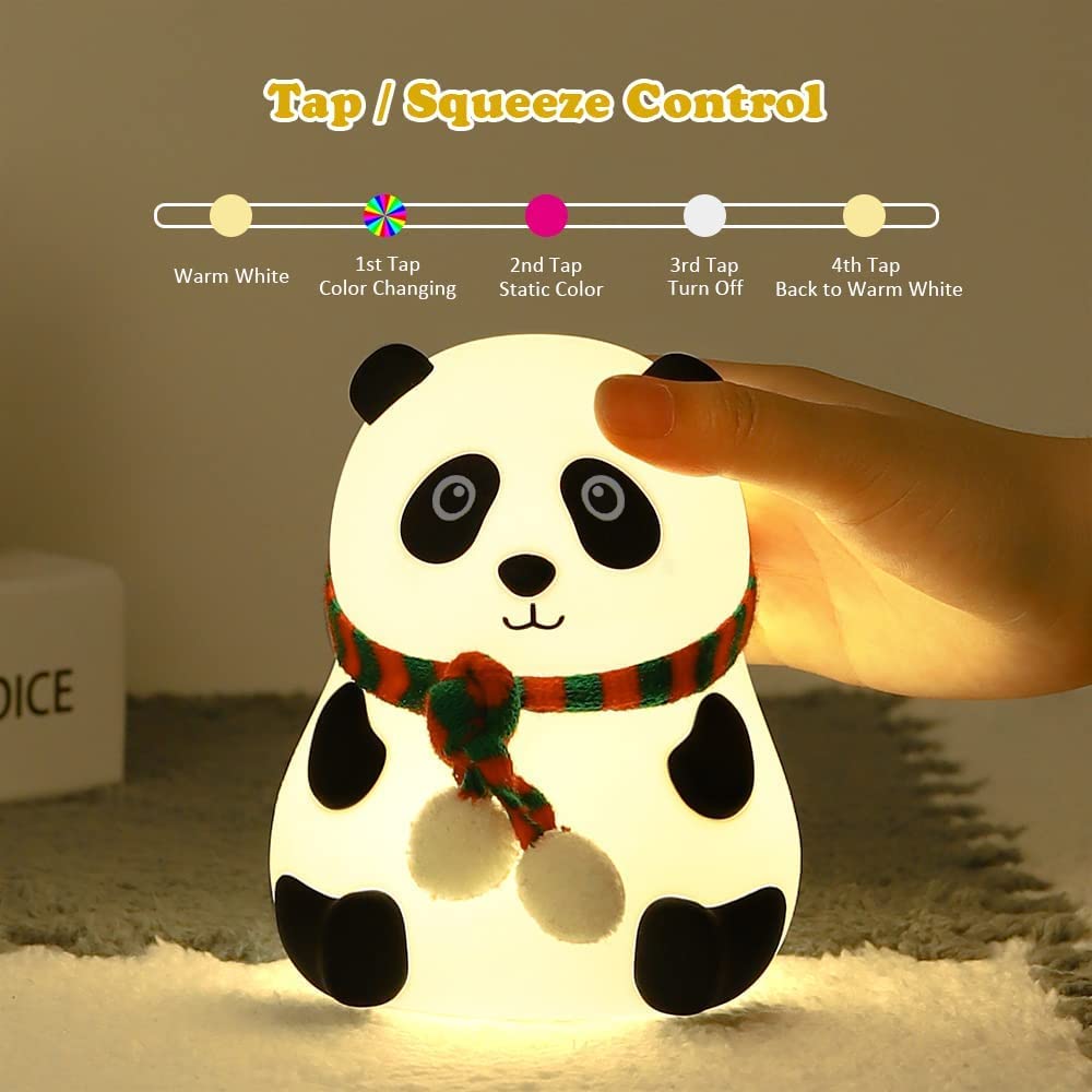 Panda Nursery Soft Silicon Light