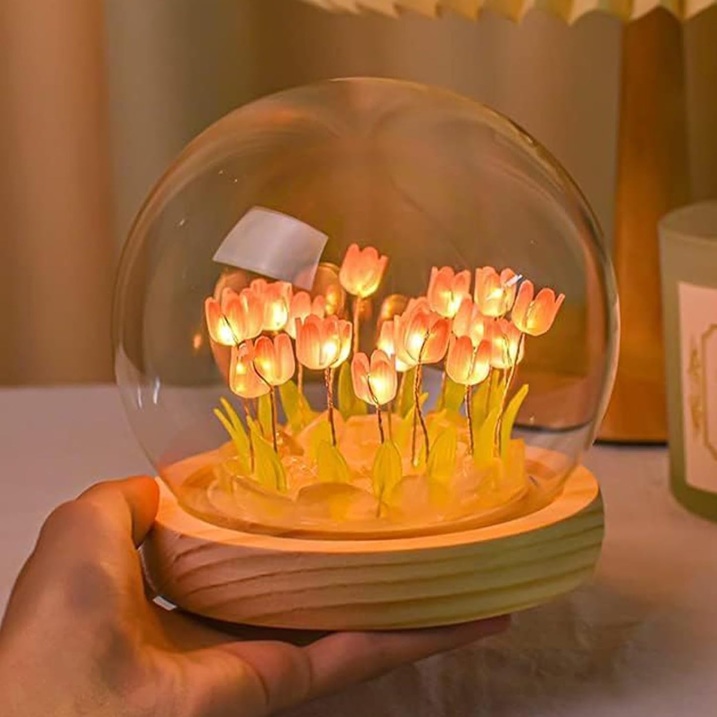 DIY Tulip LED Night Light | Round
