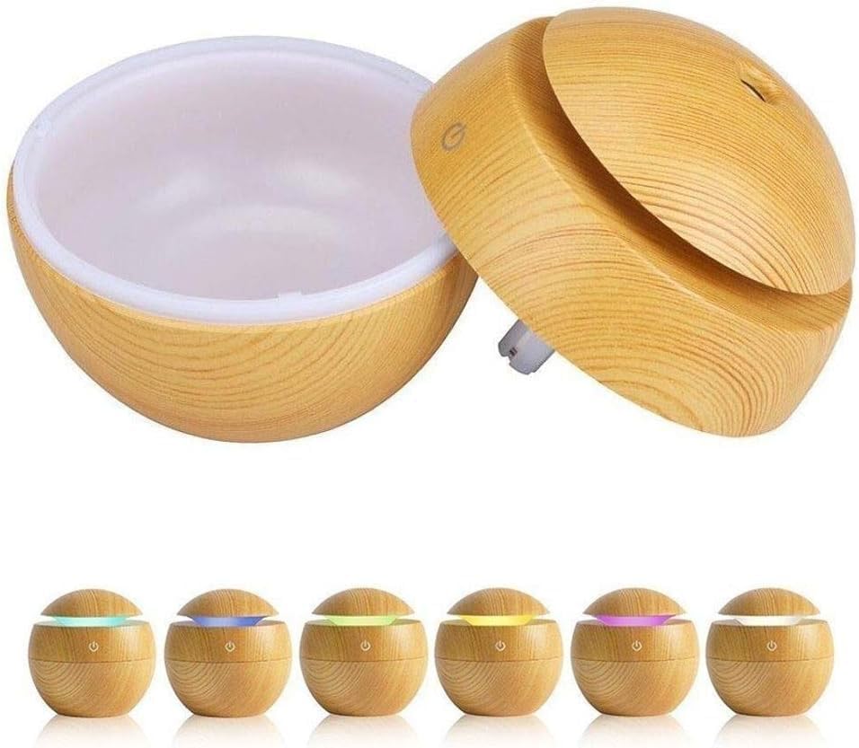 Round Magic Wooden Cool Mist Diffuser