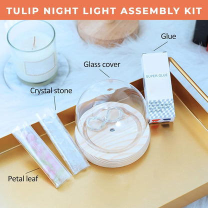 DIY Tulip LED Night Light | Round