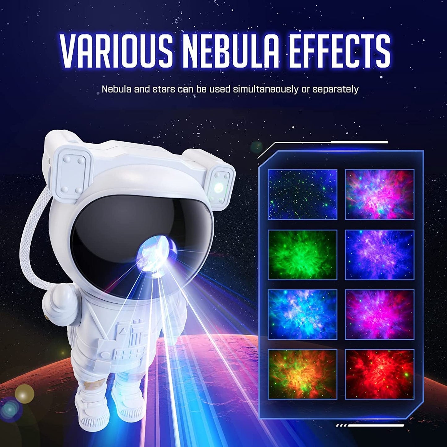 Astronaut Galaxy Projector Night Light