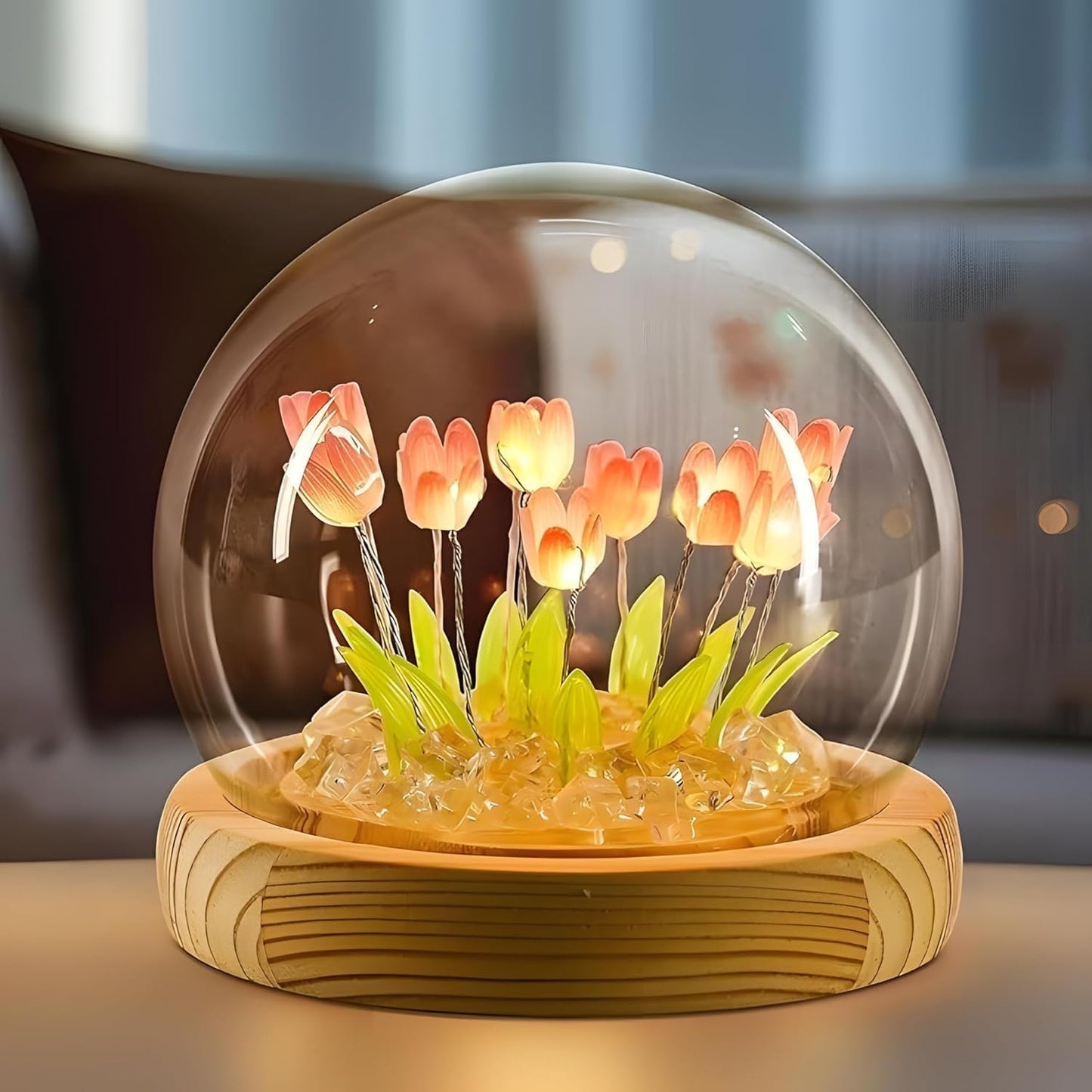DIY Tulip LED Night Light | Round
