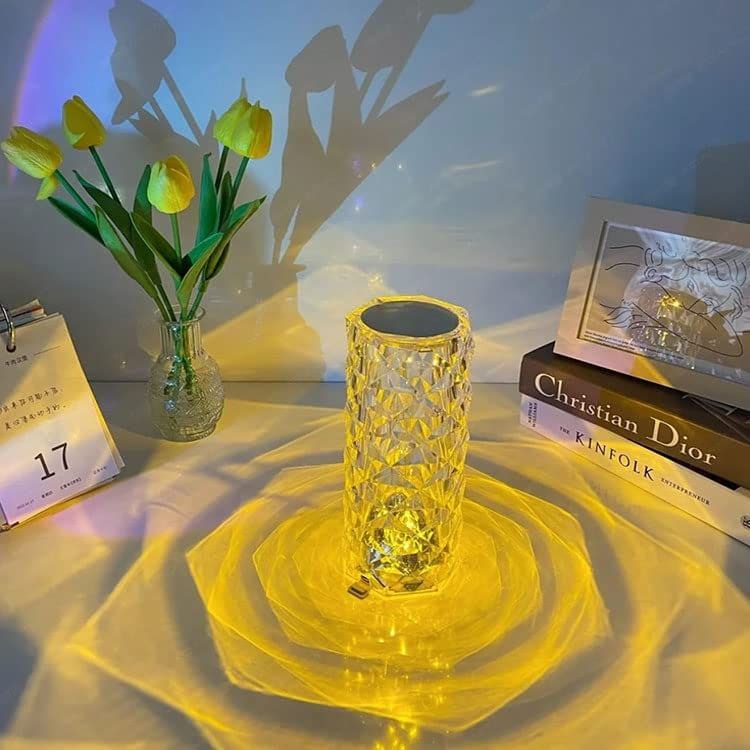 16 Colour Changing Rose Diamond Table Lamp