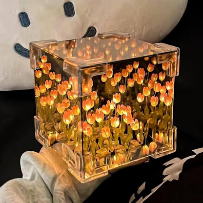 Tulip Night Lamp Mirror LED | Square