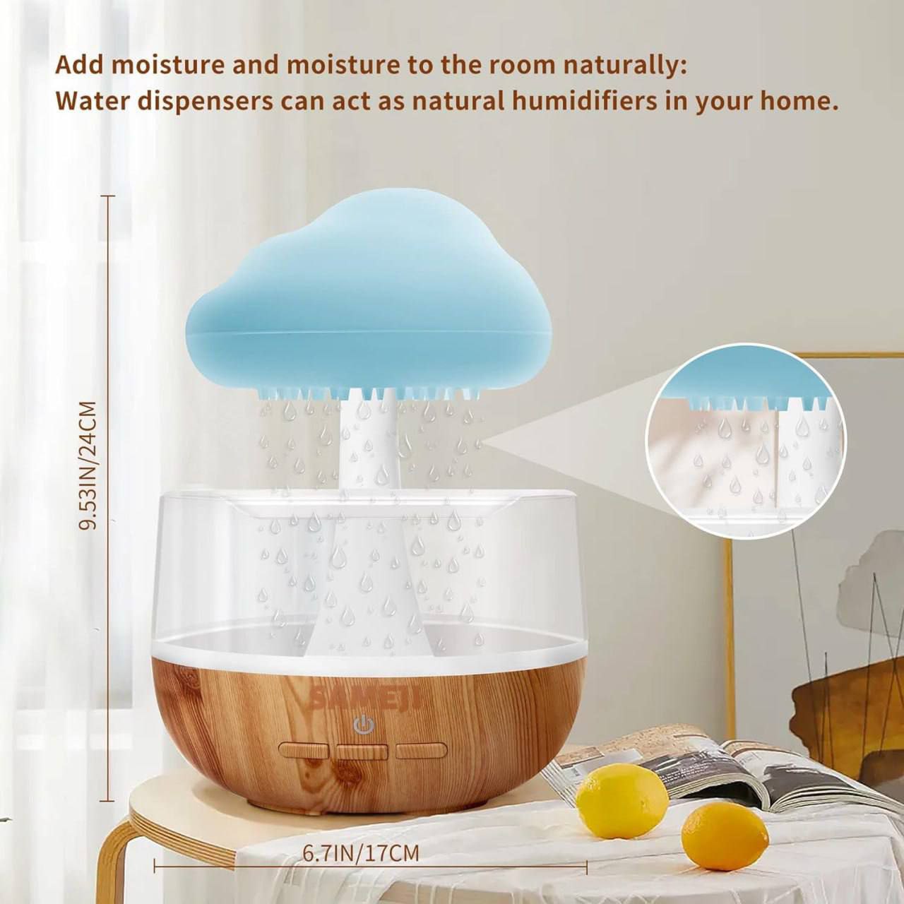 Mushroom Rain Cloud Humidifier